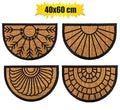 HALF MOON RUBBER DOORMAT 40x60cm