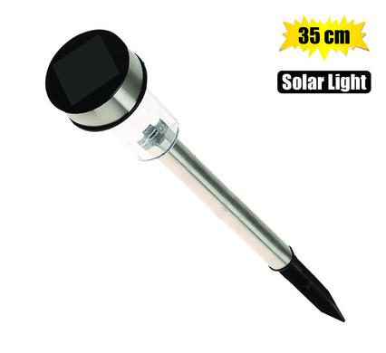 SOLAR GARDEN LIGHT 35cm S/STEEL